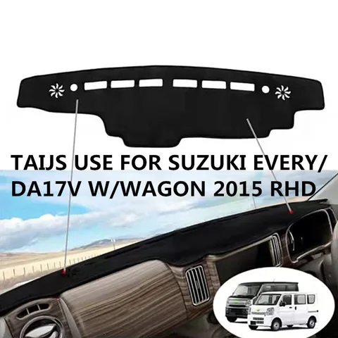 Коврик Taijs для правой приборной панели автомобиля, коврик для приборной панели для Suzuki each DA17V WAGON 2015 2016 2017, противоударное производство