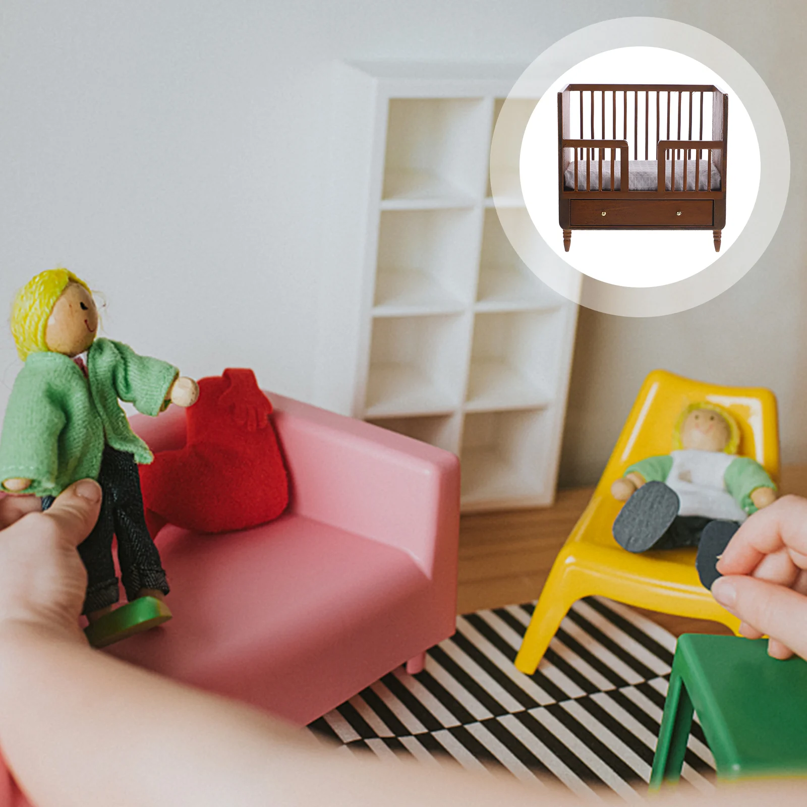 

Mini House Decoration Bed Model Accessories Tiny Furniture Adorable An Fittings