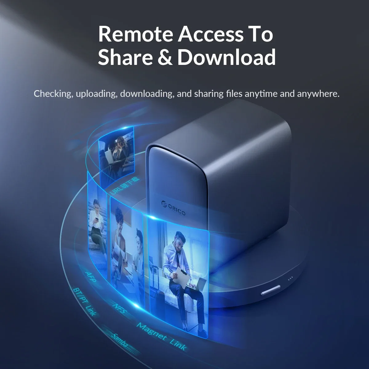 Фото Сервер хранения облаков Orico-Private, сервер Plex Media, Netwerk, интернет-сервер, 5-ячеечный, четырехъядерный, 2,8 ГГц №1