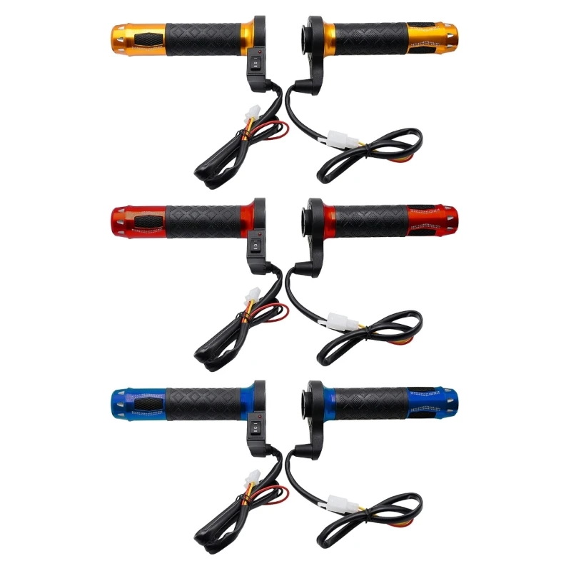 Cruiser Style Motorcycle Motorbike Hot Heated Grips for 22mm 7/8" Handlebars