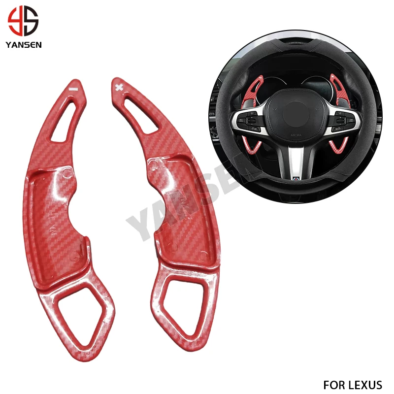 

Carbon Fiber Car Steering Wheel Shift Paddle Shifter Extension For Lexus NX200T 300H IS200T RC Interior Accessories