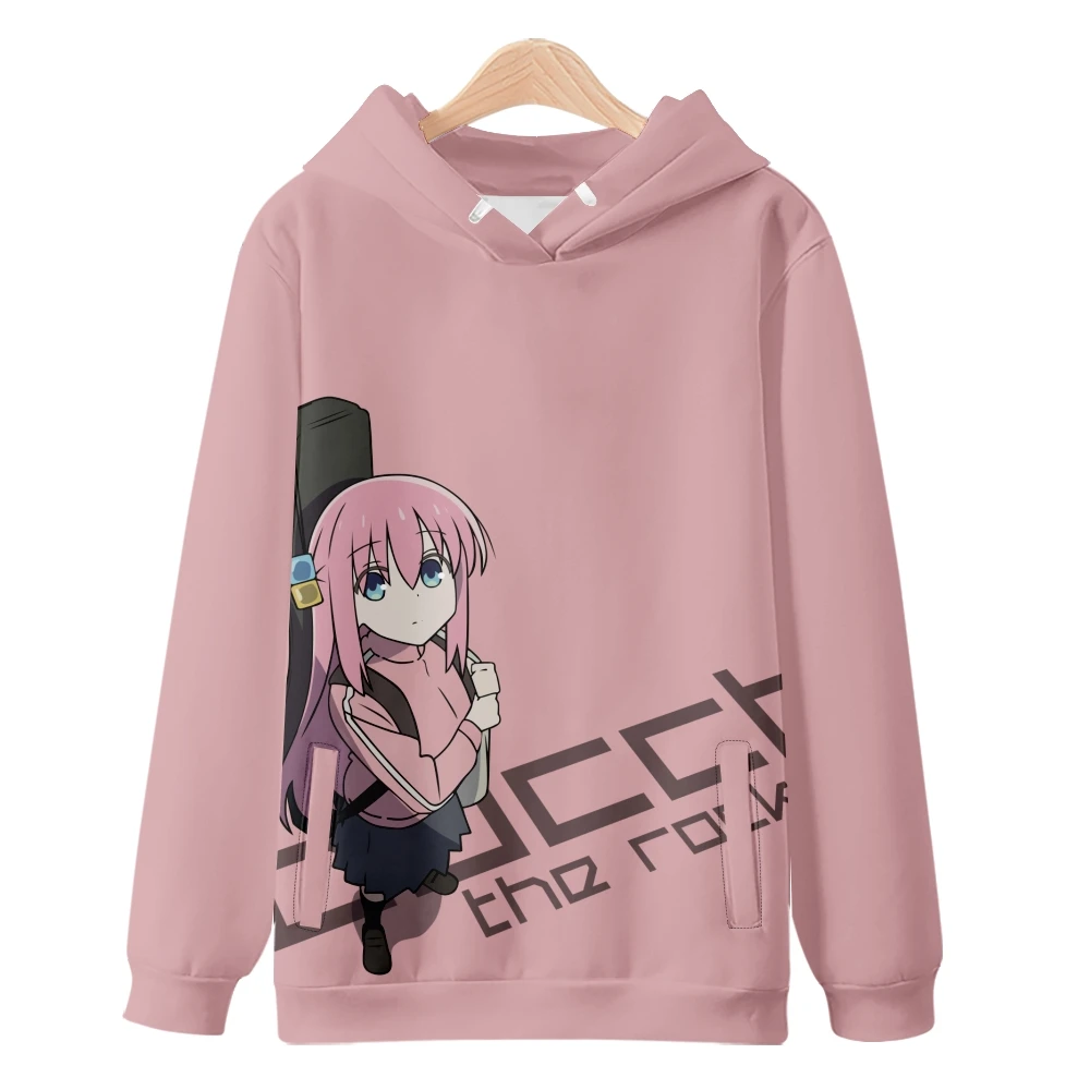 

New in Bocchi the Rock Merch Hoodie Girls women Sweatshirt Harajuku 3D Pullover Kids Anime Clothes