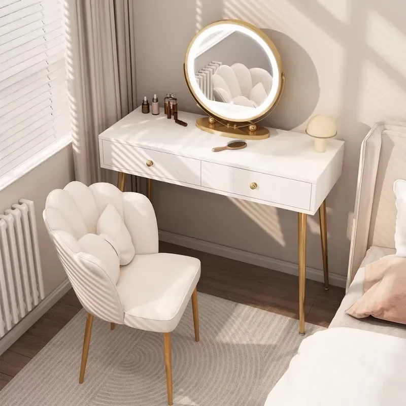 

Mirror Vanity Bedroom Living Room Dressers Multifunction Nordic Dressers Luxury Console Table Toaletka Z Lustrem Home Decoration