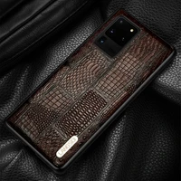 brand phone case for samsung galaxy note 20 10 s22 s21 s20 ultra s10 s9 plus s10e a51 a71 genuine leather shockproof back cover