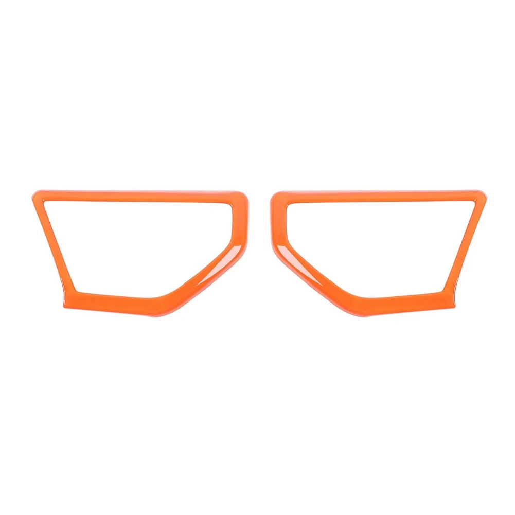 

A Pillar Speaker Trim Cover Ring Decoration Accessories for Wrangler JL JT 2018-2022 ,ABS Orange
