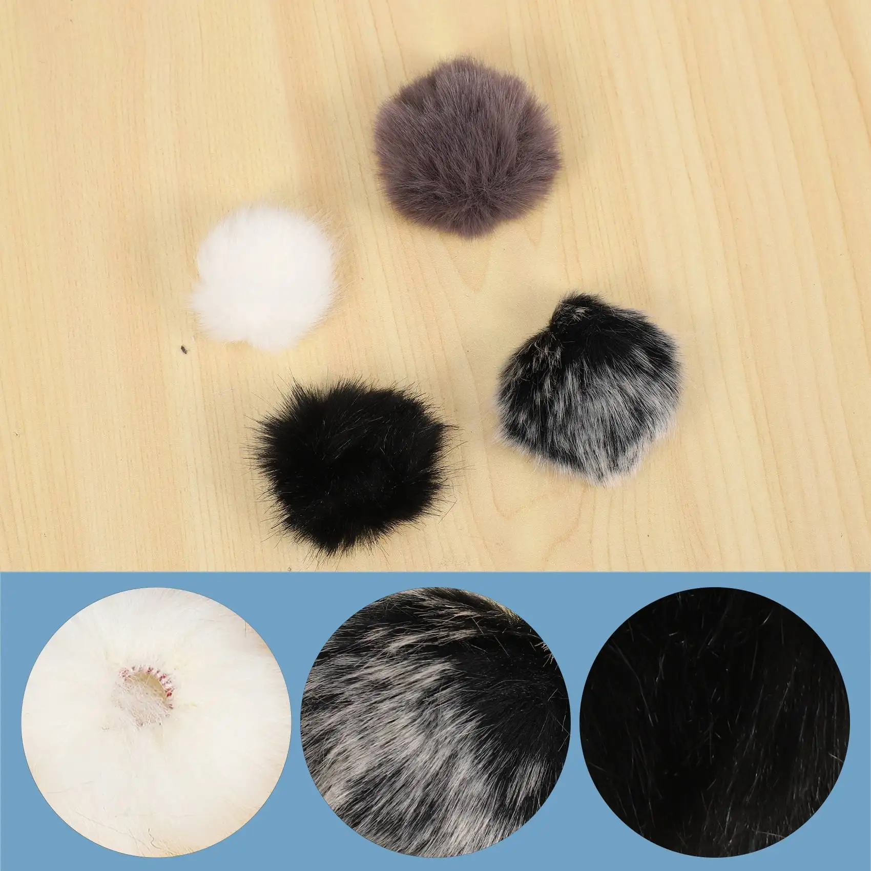 Universal Lavalier Microphone Windscreen Fur Windshield Wind Muff Soft for Lapel Lavalier Mic 5Mm images - 6