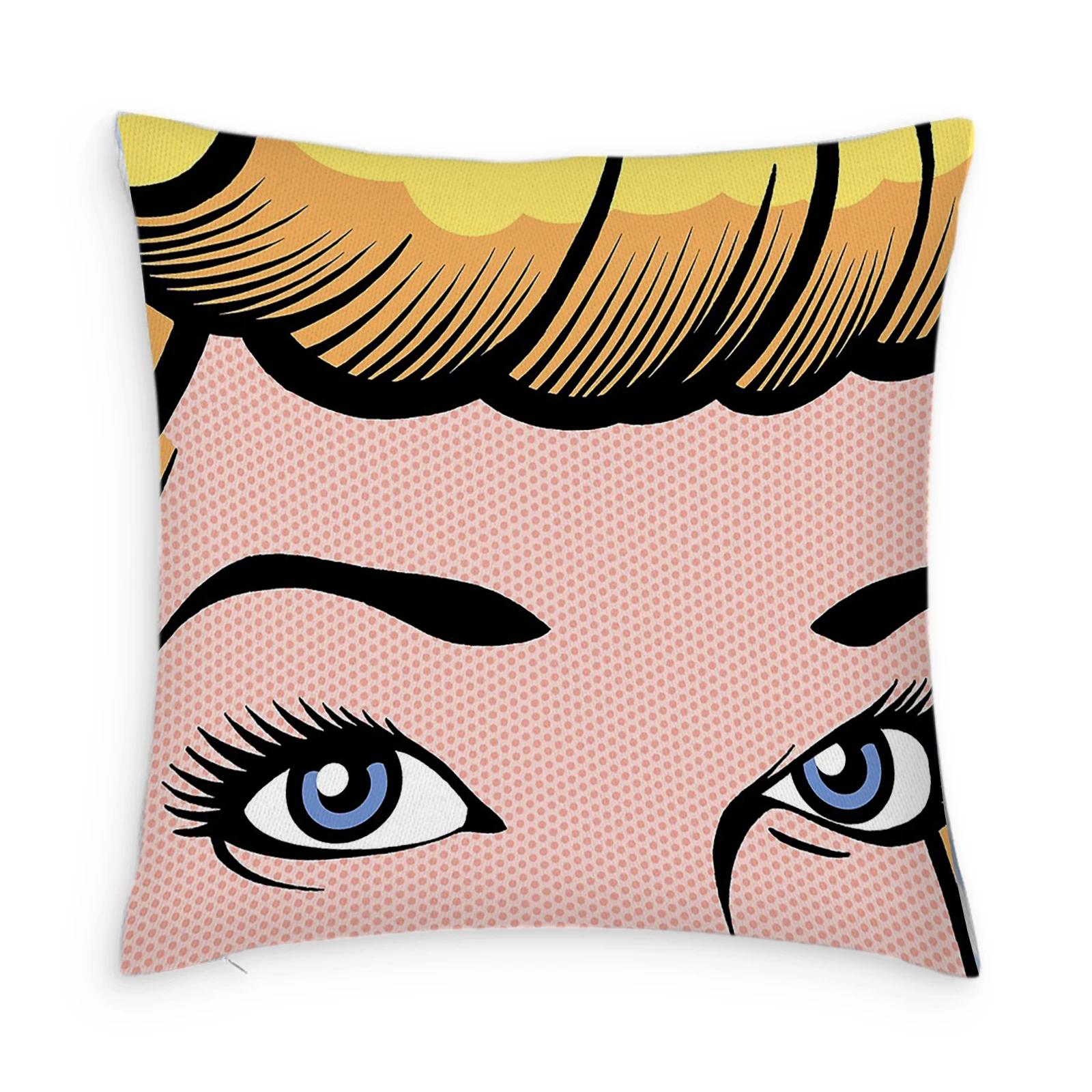 

Pop Eyes Customize Pillow Case Modern Home Cushion Cover 45*45cm Decorative Pillowcases for Sofa Throw Pillowslip