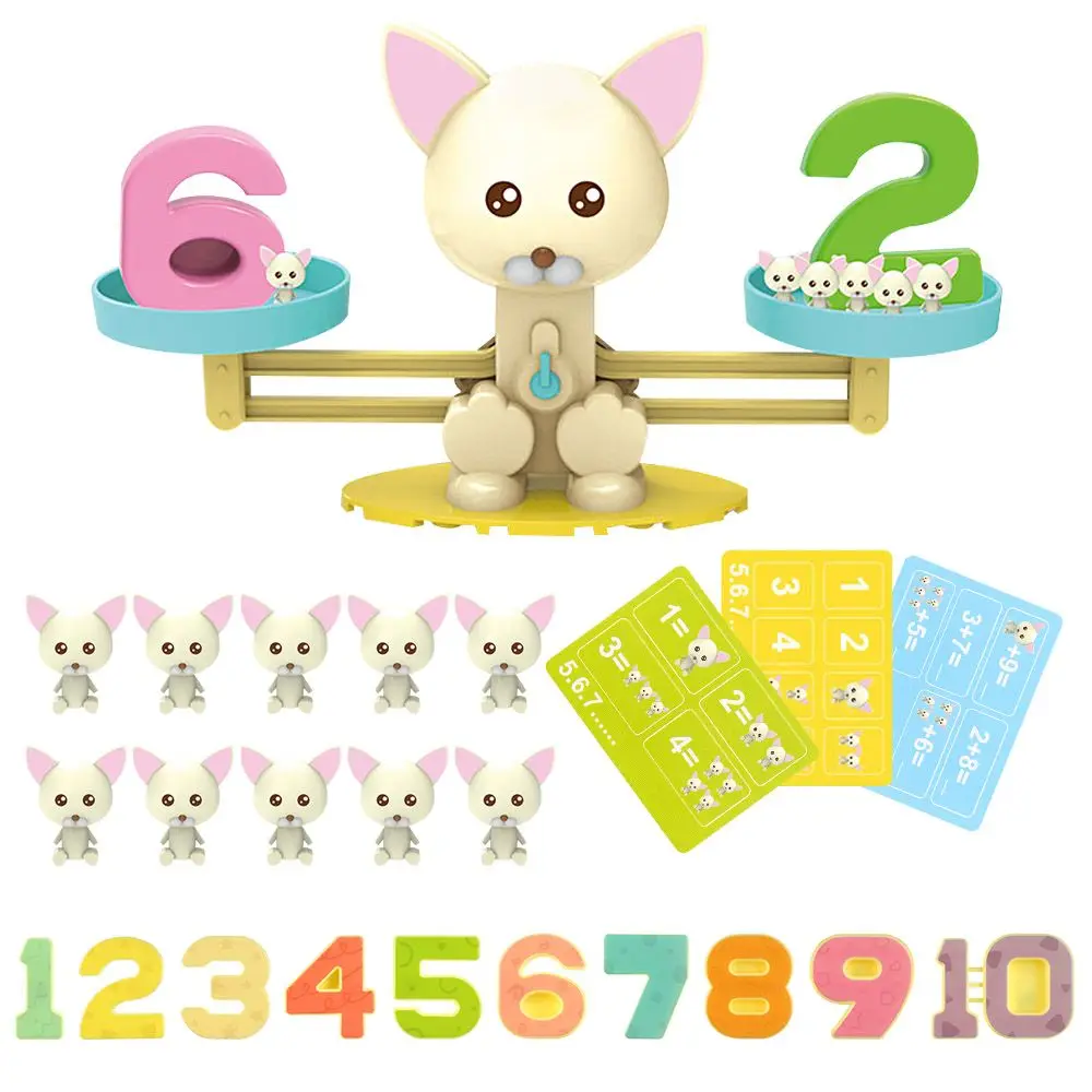 

Educational Kids Learning Toys Monkey Penguin Learn Balance Scale Number Add Subtract Math Toy Digital Match