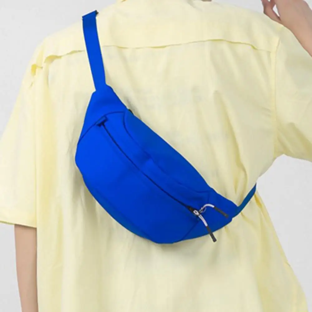 

Практичная многофункциональная гладкая поясная сумка на молнии, вместительная поясная сумка унисекс