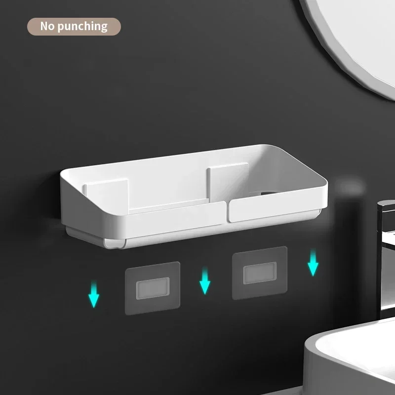 Стеллаж для хранения настенный органайзер специй косметики ванной комнаты без