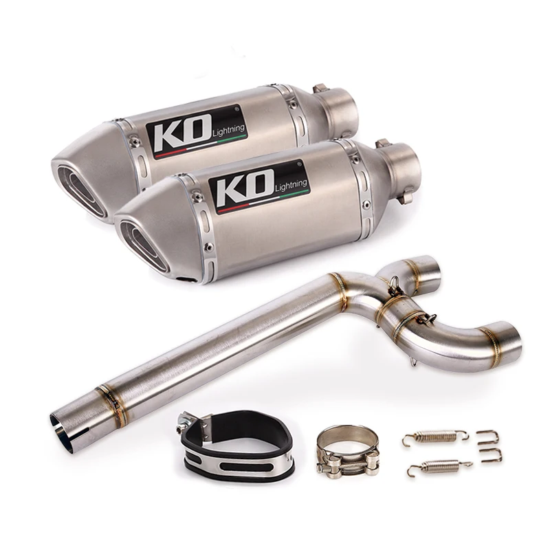 

Выхлопная система мотоцикла без шнурков Средний соединитель трубы 51 мм содержит дБ убийца для Yamaha FZ6 FZ6N FZ6S 2004-2011 2005 2006 2007 2008