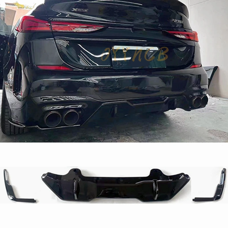 

Спортивный задний диффузор для губ для BMW F44 M235i 2020-2022 м, блеск АБС, черный комплект кузова автомобиля, запчасти для бампера, спойлер