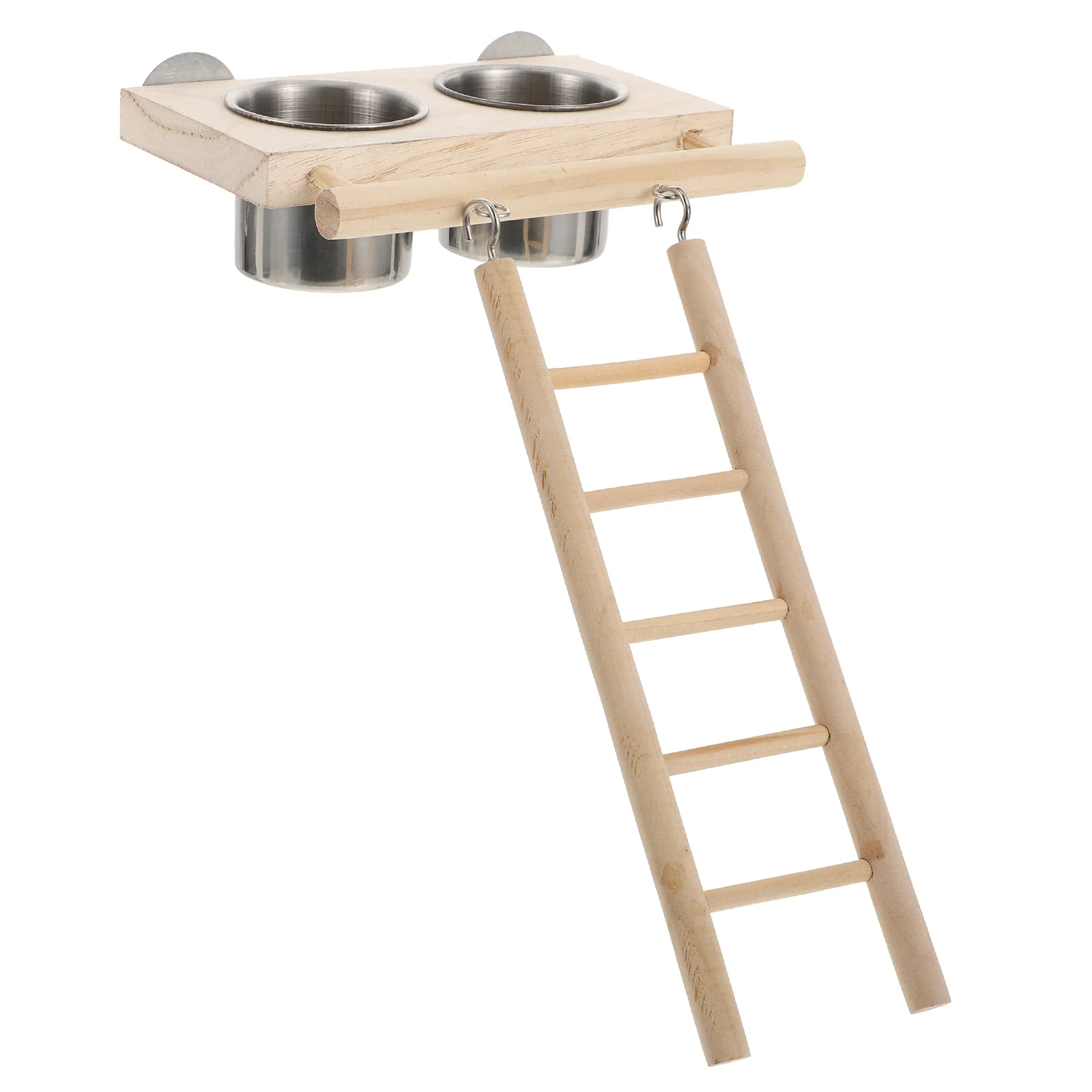 

Bird Parrot Feeding Feeder Cups Ladder Treat Cupplayground Cockatiel Parrots Climbing Supplies Waterer Birds Bowl Dispenser