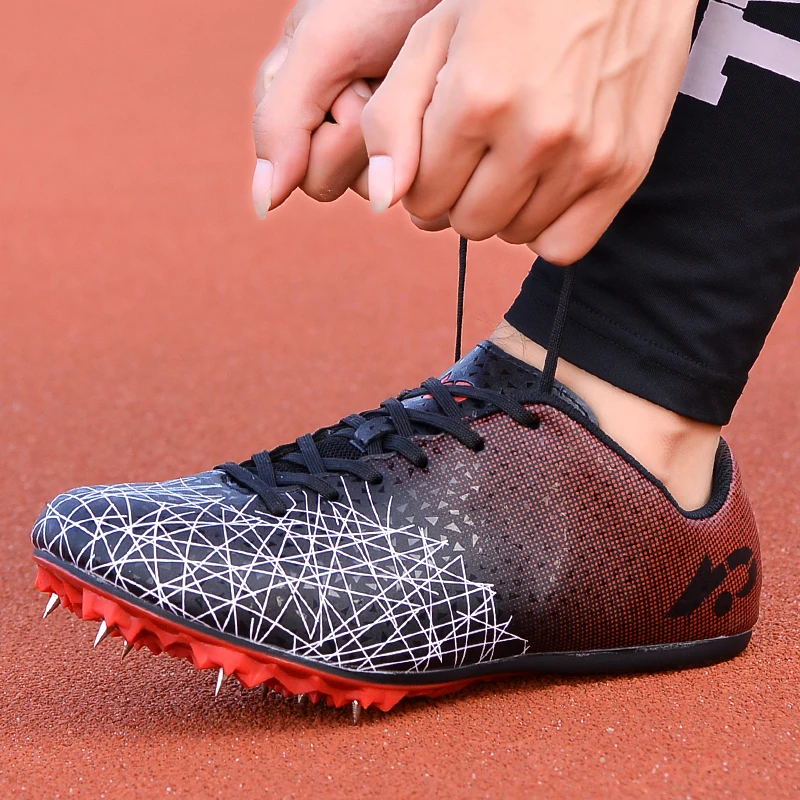Spikes Training Shoes Running Shoes Men Women Students Kids Racing Sneakers Track and Field Shoes Lightweight Trainers