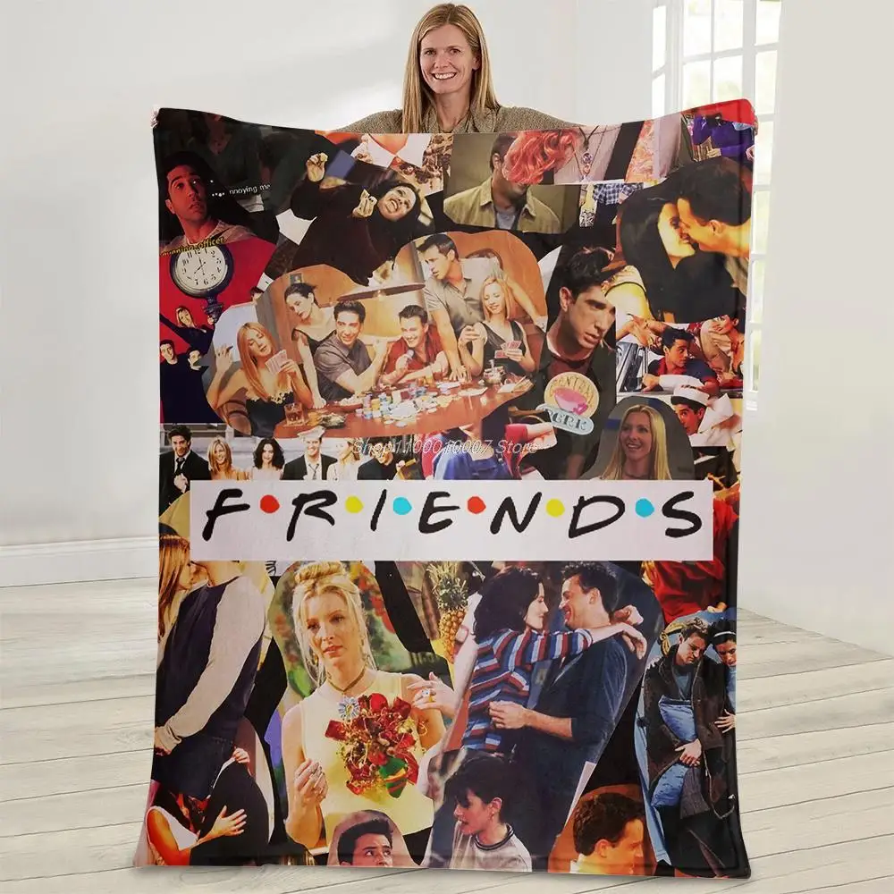 

Friends Tv Show Printed Throw Blanket 2021 Hot Sale Winter Cozy Plush Keep Warm Ultra-Soft Blankets for Sofa Couch Bed for Adult