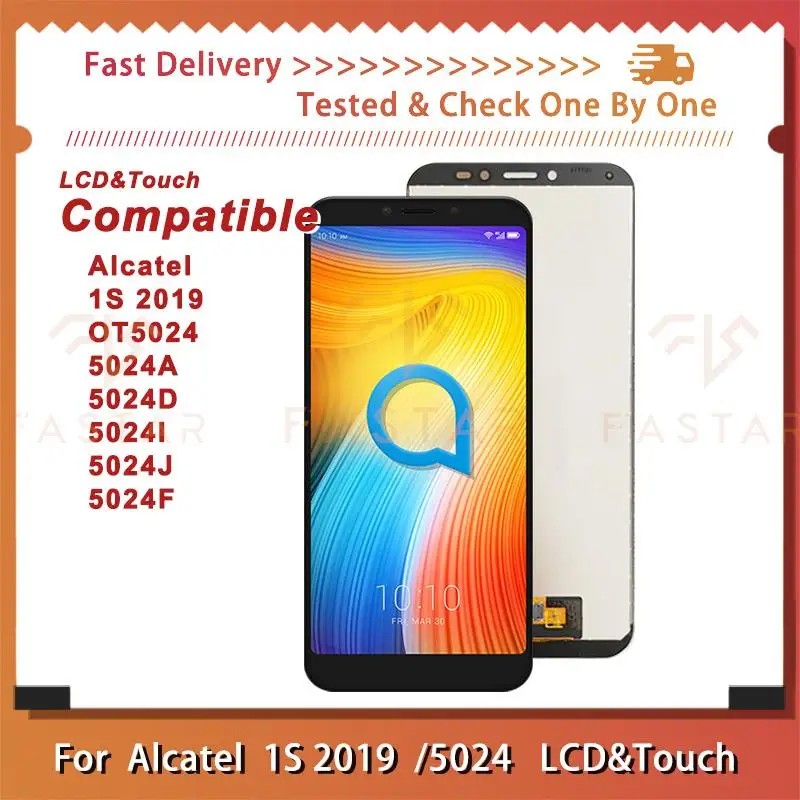 ЖК-дисплей диагональю 5,5 дюйма для Alcatel 1S 2019 5024 OT5024, детали для замены ЖК-дисплея 5024D 5024A 1s201 9