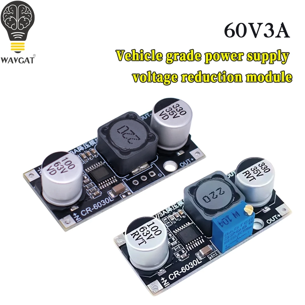 Регулируемый понижающий модуль питания, 3A 60V to 2-34V 3,3 V 5V 12V ...