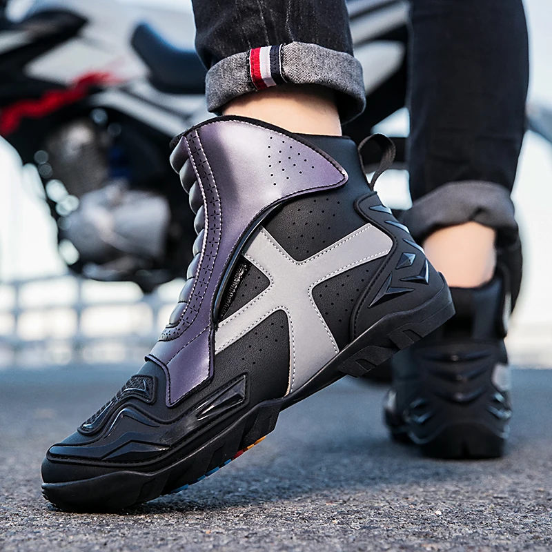 Новинка 2023 мотоциклетная обувь мужская качественная гоночная женская для