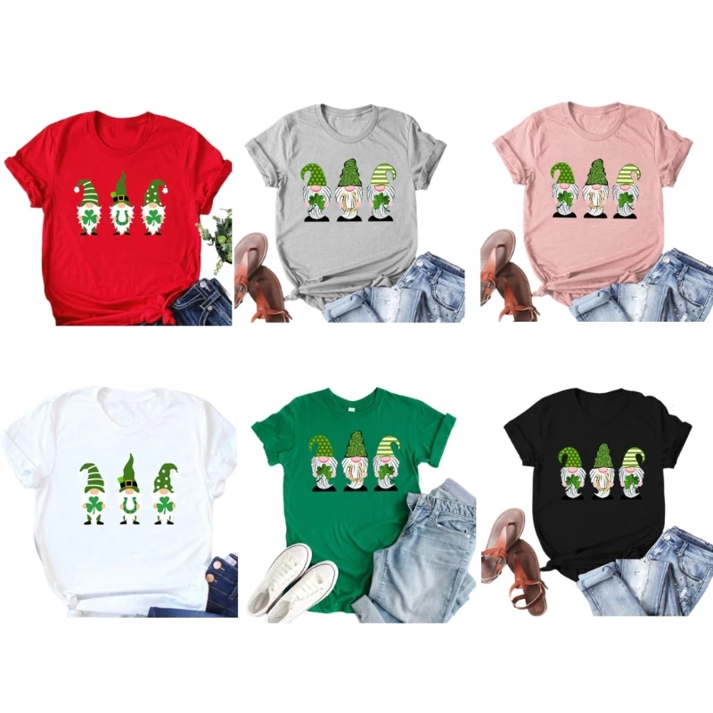 

Женские рубашки с круглым вырезом, повседневные футболки с коротким рукавом, пикантные рождественские забавные блузки с принтом,