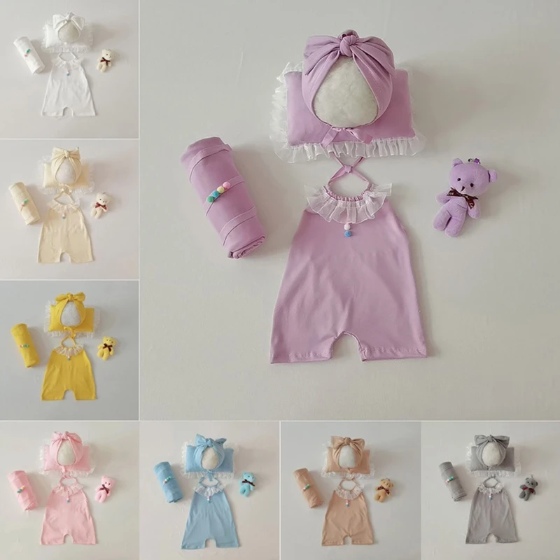 

Infant Photography Props Outfit Photo Shooting Props Universal Size for Baby Girl Boy Washer Birthday Party Props 6Pcs