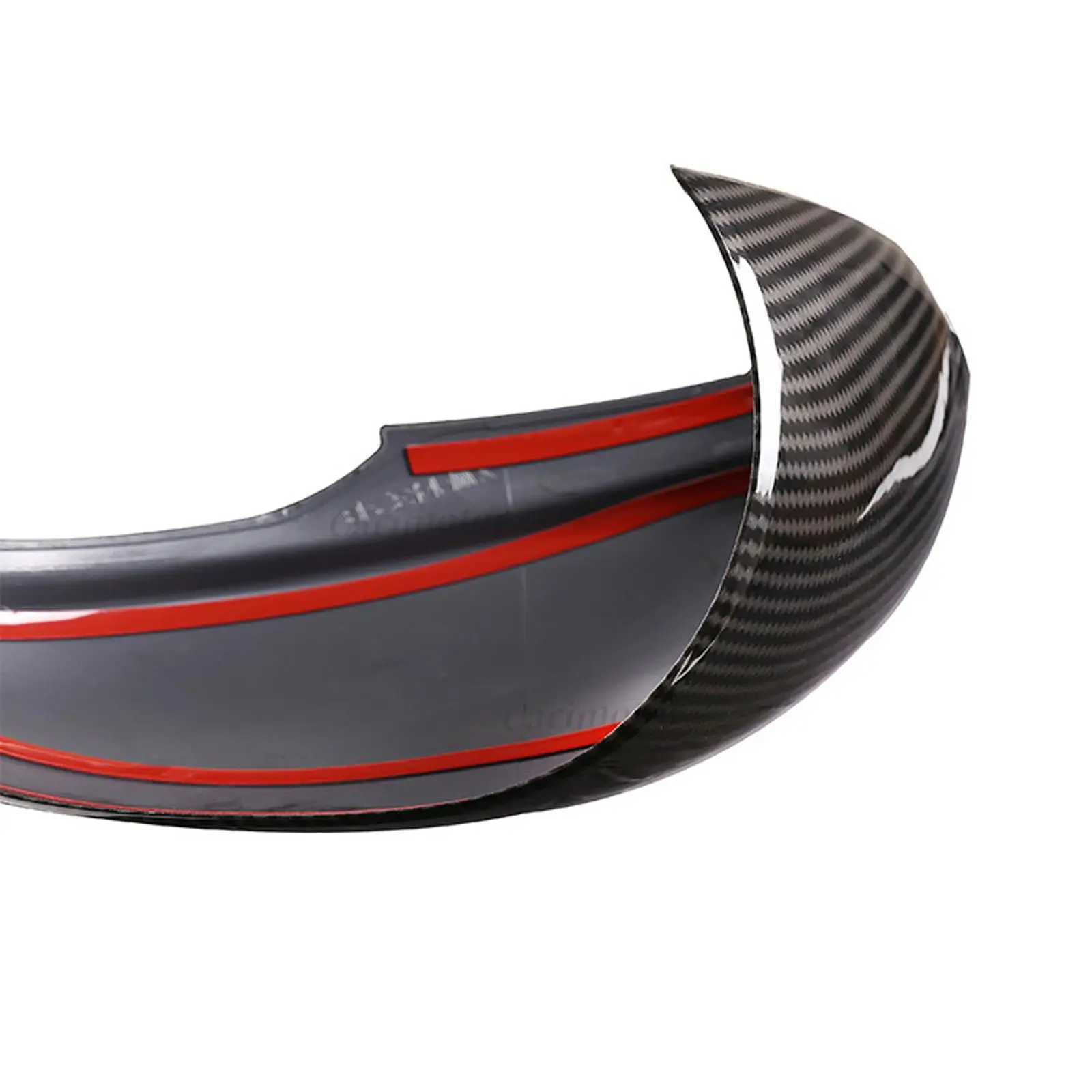 Черная накладка на дверное зеркало из углеродного волокна с принтом АБС-пластика