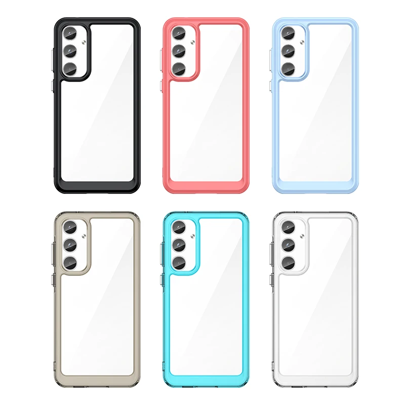 Прозрачный чехол для Samsung Galaxy Quantum 5 твердый прозрачный задний бампер