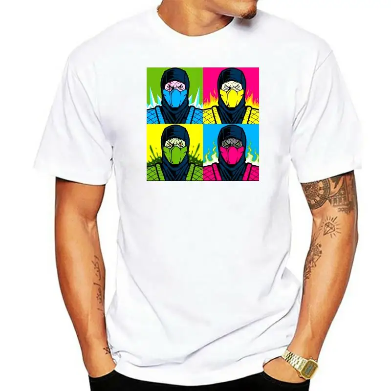 

Популярная черная футболка Kombat Mortal Kombat Kuai Liang Sub-Zero Gaming Pop Art S-6Xl Высококачественная футболка