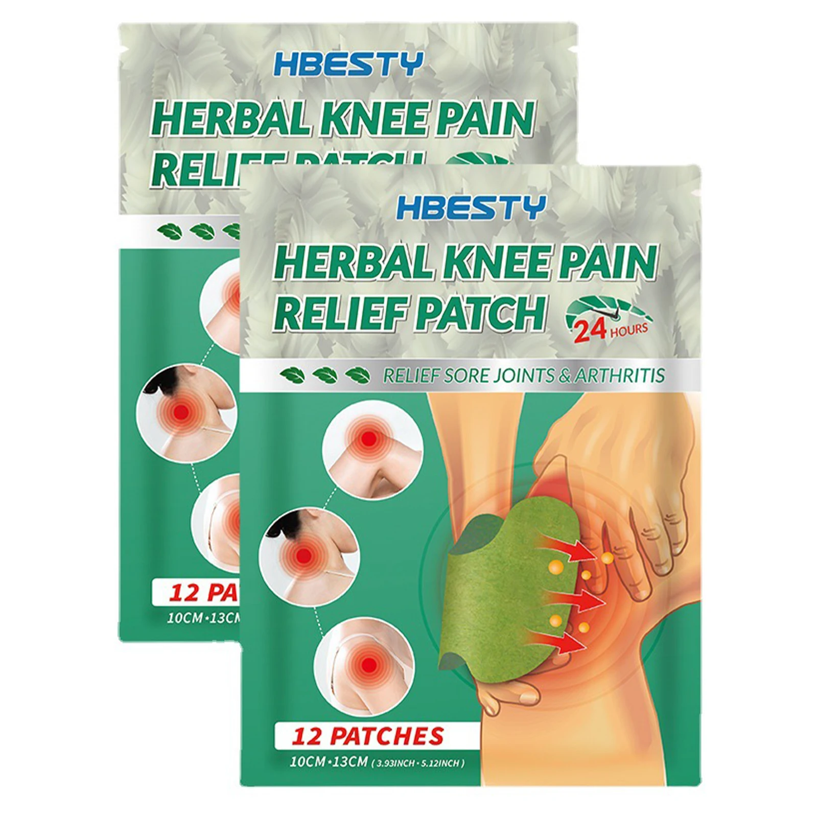 

12 шт., наклейки из полыни для облегчения боли