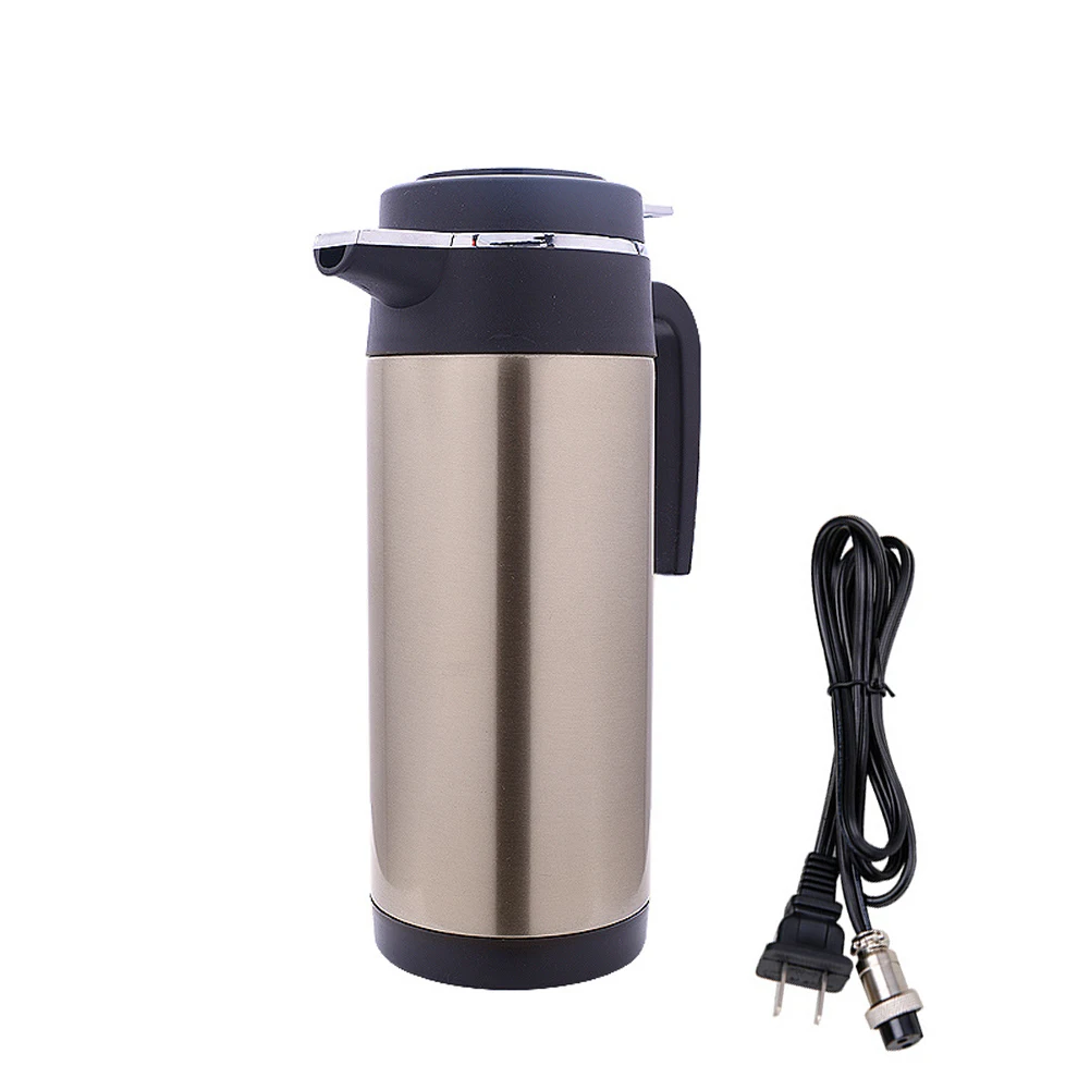 750/1200 мл автомобильная чашка с электрическим подогревом 12 В/24 В из нержавеющей