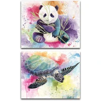 roamilydiamond painting animals colorful panda turtle sloth giraffeanimal5d full round diamond embroiderylion owl horse