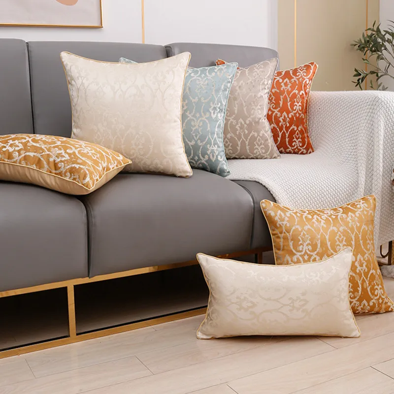 Европейская жаккардовая наволочка Золотая домашняя декоративная для подушки