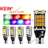 kein t15 w16w car led light canbus no error 4014 45smd for car interior accessories license lamp reverse bulbs 6000k white 12v