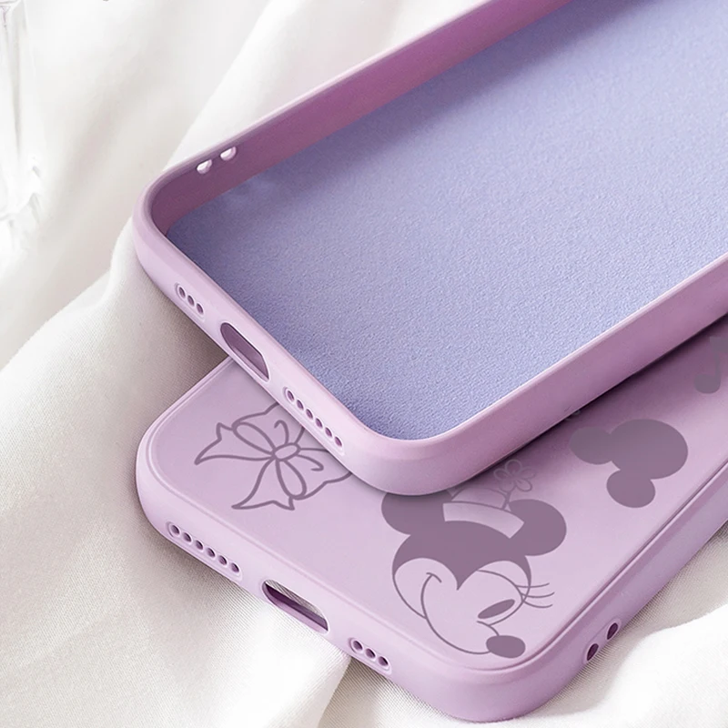 Чехол для телефона с аниме Микки Маусом iPhone 11 12 13 Pro MAX Mini 5 6 7 8 Plus X XR XS SE 2020 мягкий