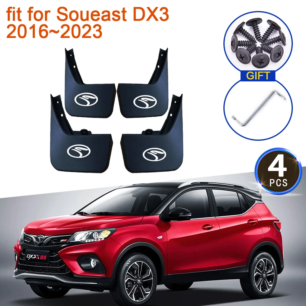 

Mudguards for Soueast DX3 2016~2023 2022 2021 2020 2019 2018 2017 Auto Mud Upgrade Front Rear Wheels Fender Mudflap Accessories
