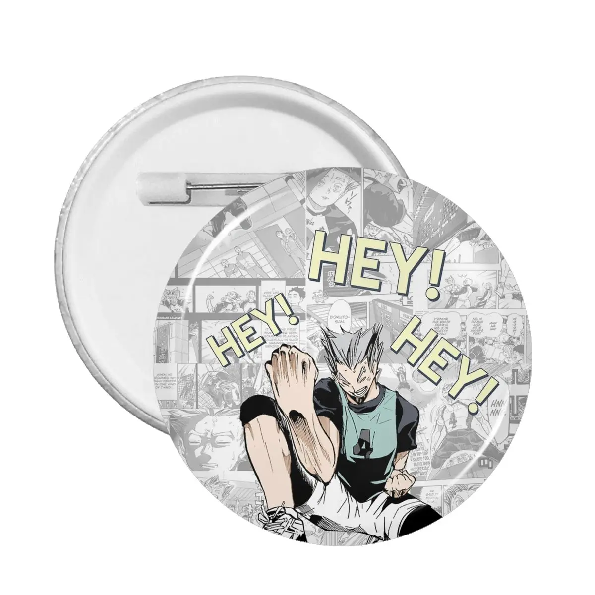 

Anime Haikyuu Pins Novelty Collar Badge for Lapel Bokuto Volleyball Badges Brooch PVC Anime Fans Collections