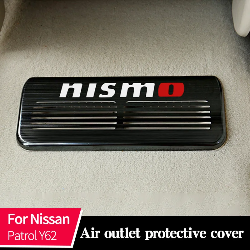 

Air Conditioning Outlet Protective Cover For Nissan Patrol Y62 Metal Under Seat Vent Protection Decoration Modified