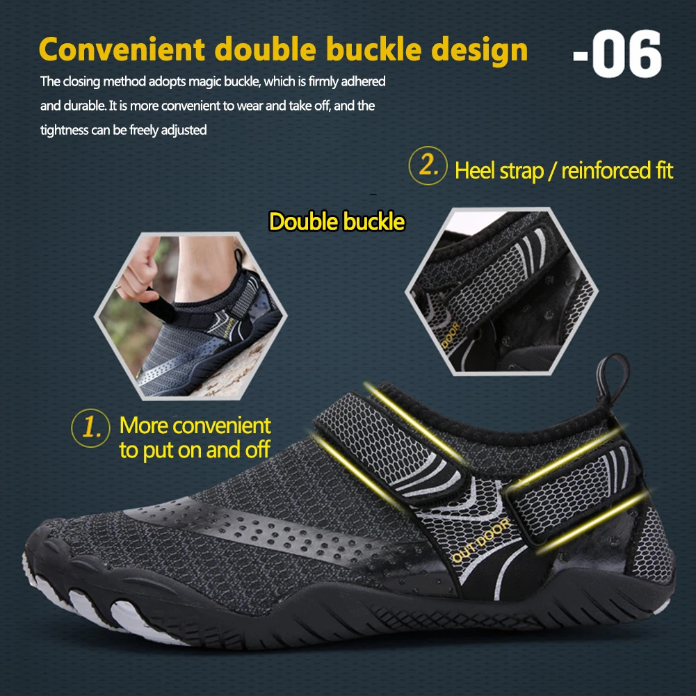 Unisex Diving Aqua Shoes Swimming Water Shoes Men Women Summer Barefoot Beach Shoes Quick Dry Nonslip River Sea Diving Sneakers images - 6