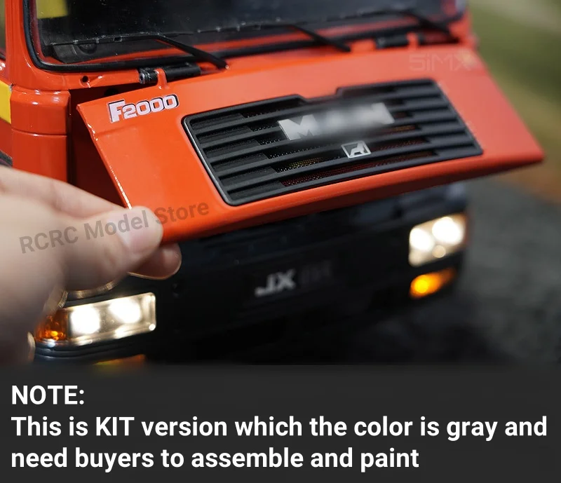 1:14 Rc 4x2 Man F2000 Kit Version Грузовик Двери из алюминиевого сплава Открывающиеся Jxmodel 1/14