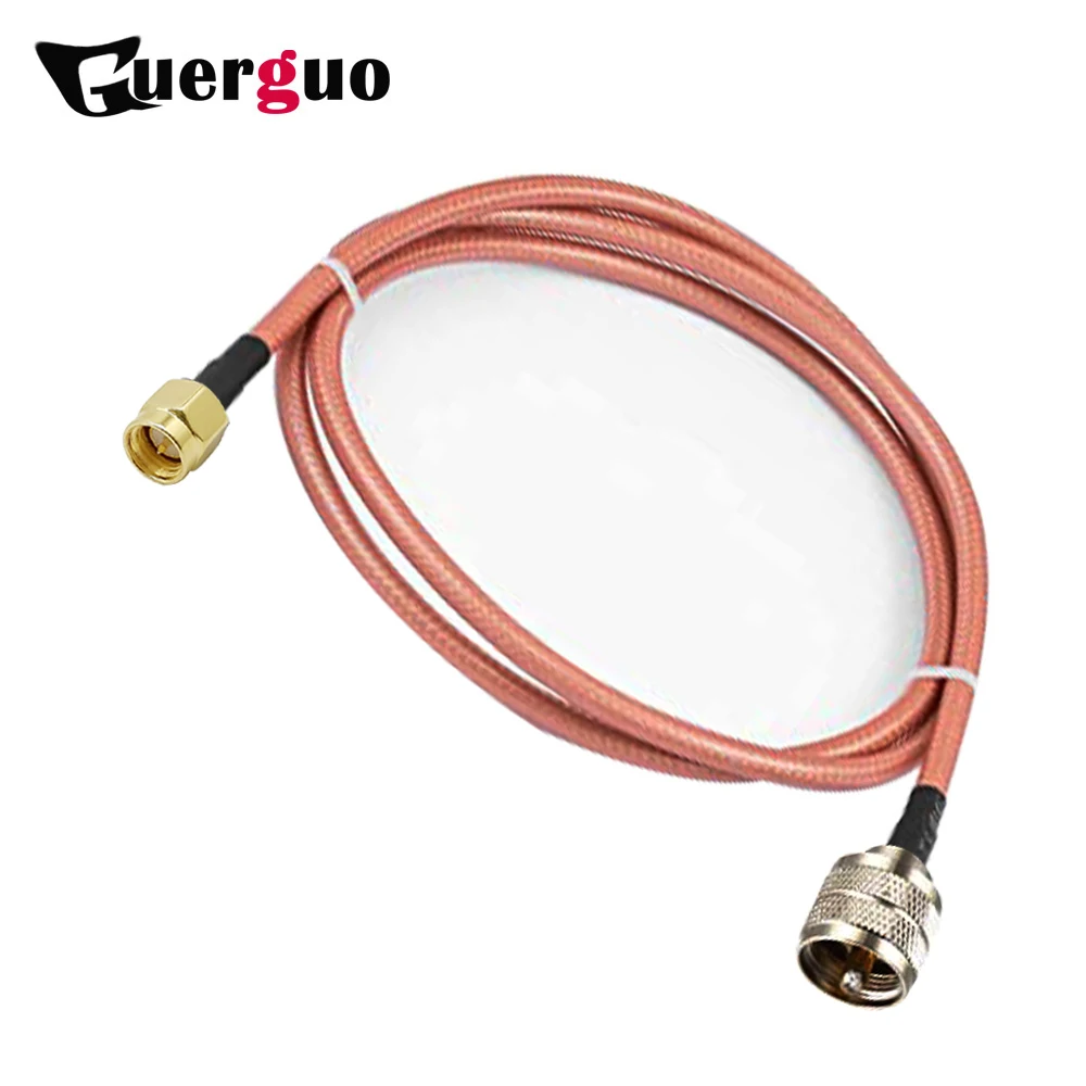 

1PC SMA Male to PL259 UHF Male Plug Low Loss 50 Ohm RF Coaxial Cable Jumper Adapter RG400 Coaxial Cable Pigtail15CM 1M 3M 5M