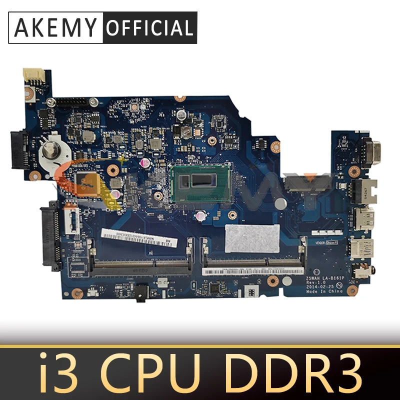 

Материнская плата Z5WAH LA-B161P для ноутбука Acer Aspire 13 E5-571G, материнская плата для ноутбука с процессором i3 DDR3 100%, полностью протестирована