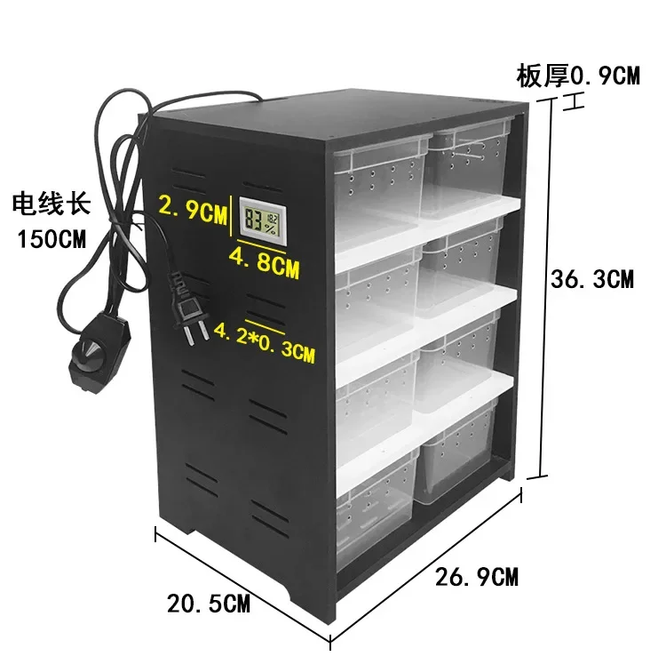 Акриловый ящик для кормления домашних рептилий 4-слойный резервуар разведения
