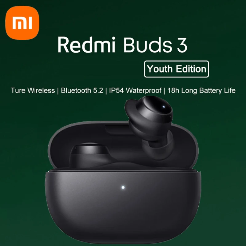 

2 Pieces/Lot Original Xiaomi Redmi Buds 3 Youth Edition Earphone Gaming Bluetooth 5.2 Headset Wireless Sports Outdoor Earbuds