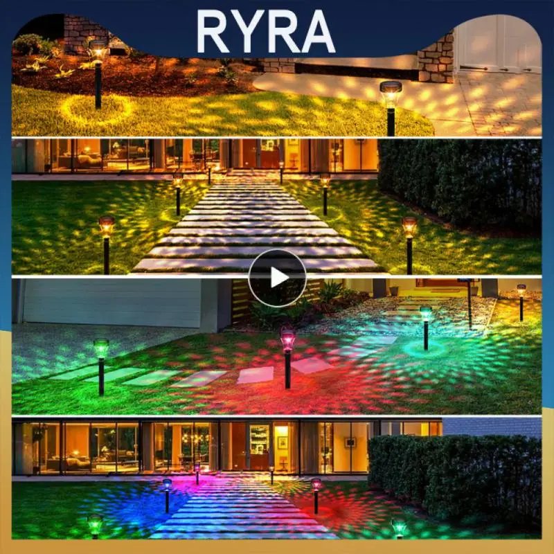

Solar Lawn Light Colorful Outdoor Solar Lamp Garden Lights Intelligent Waterproof Led Solar Pathway Lights Garden Supplies