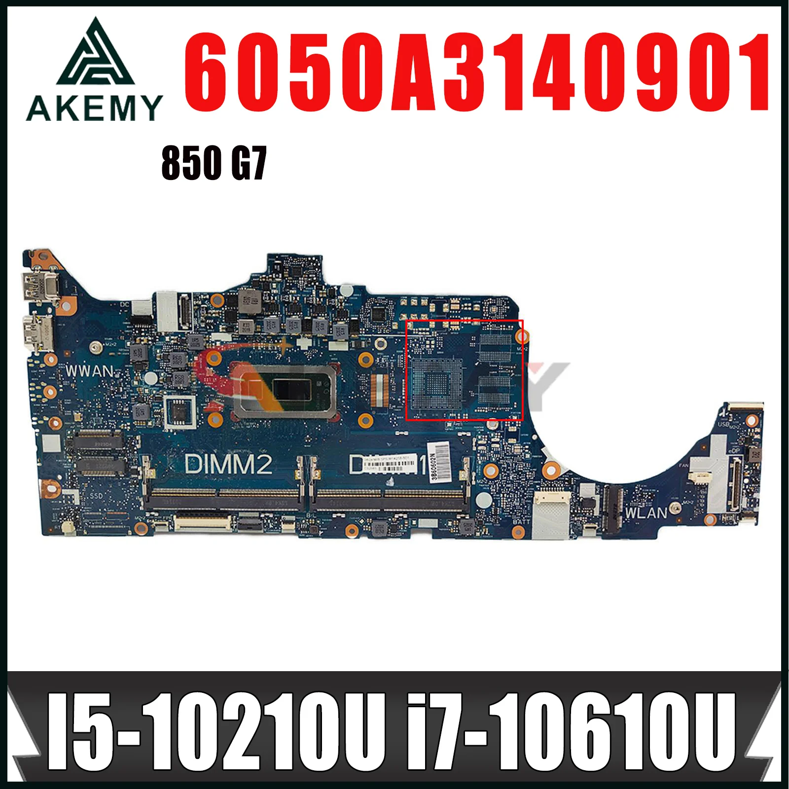 

For Hp ZFirefly15 850 G7 Laptop Motherboard With I5-10210U I7-10610U CPU 6050A3140901 M05246-601 M05246-001 DDR4 100% Tested OK