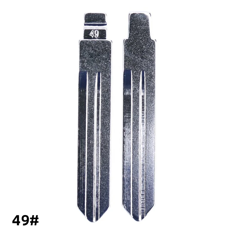 

XIEAILI OEM 50Pcs 49# Metal Uncut Flip KD Remote Key Blade For Nissan Mid Slot K636