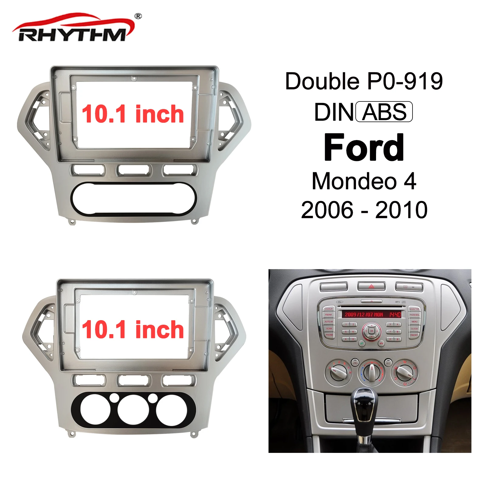 Комплект отделки автомобильной панели для Ford Mondeo 4 2006 2007 2008 2009 2010 двойной Din