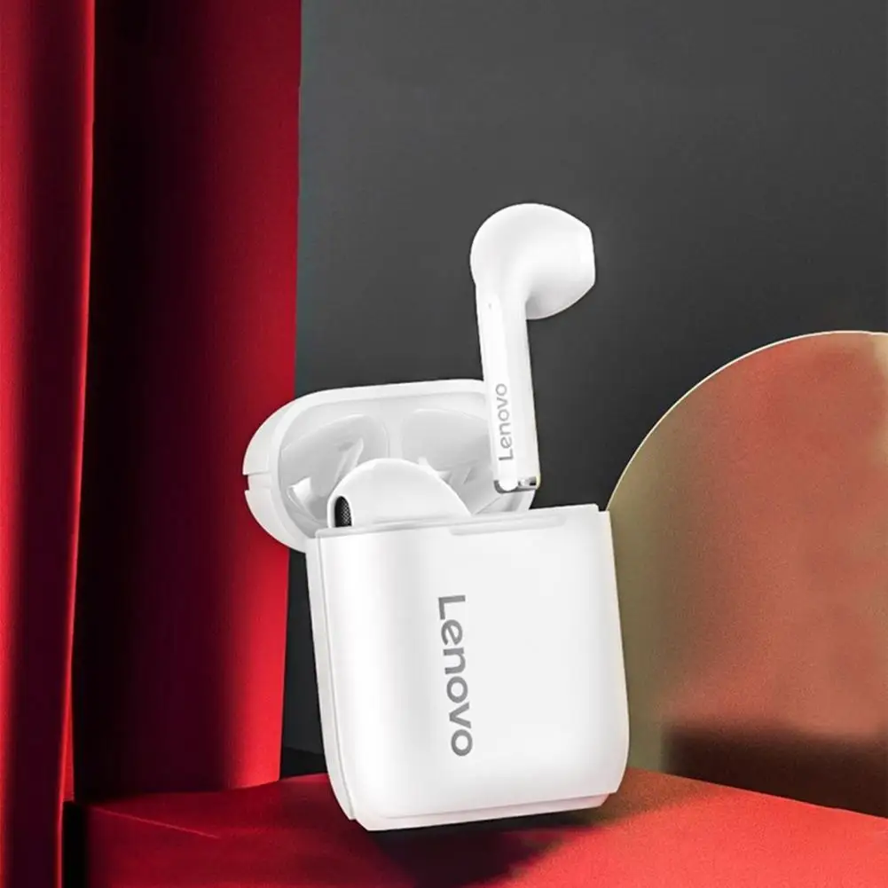 Фото Беспроводные наушники Lenovo LP2 с двойным подключением, поддерживают Bluetooth 5,0, с длительным сроком службы, с шумоподавлением, басовая гарнитура №3