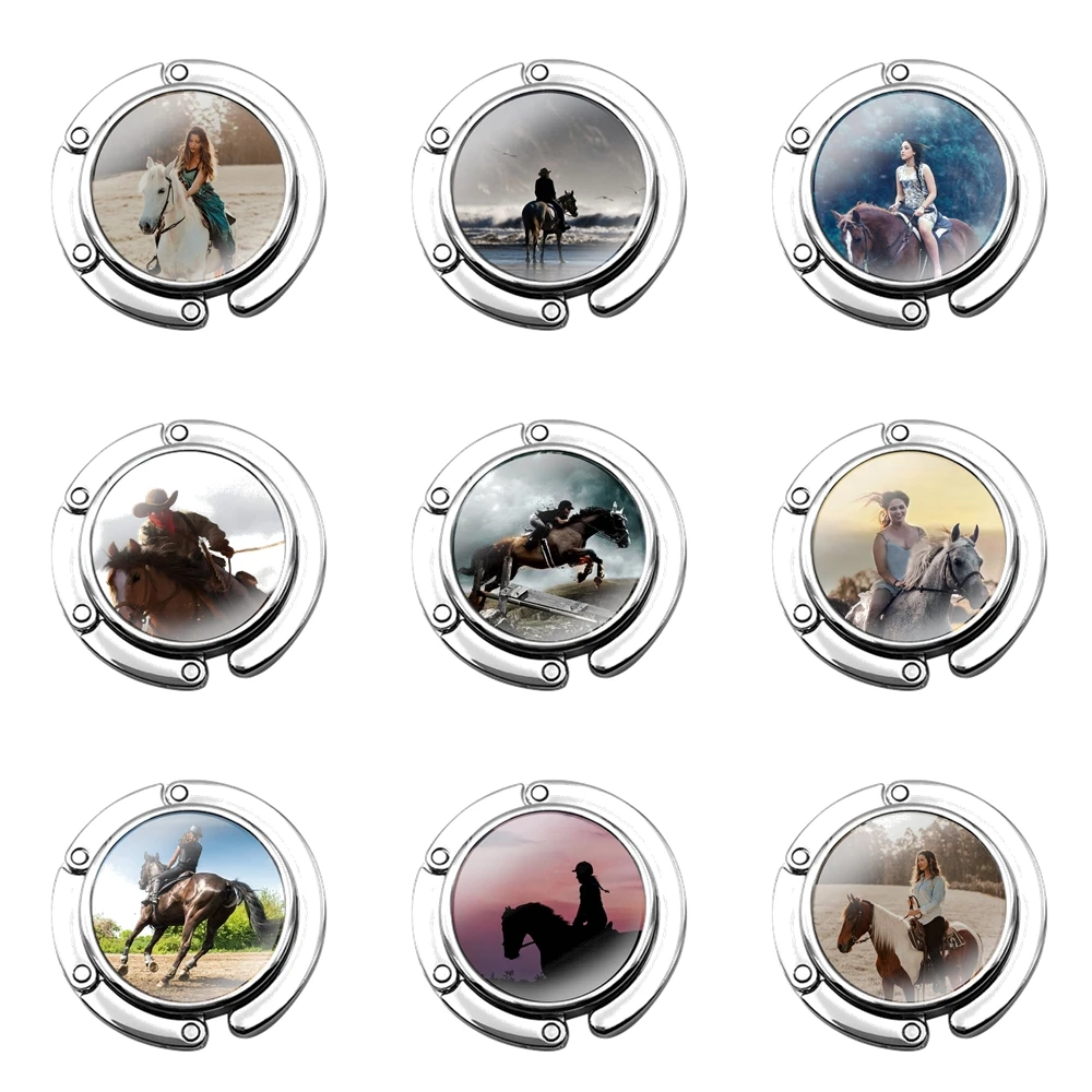 

Женский складной крючок для кошелька, с мультяшным креативным дизайном