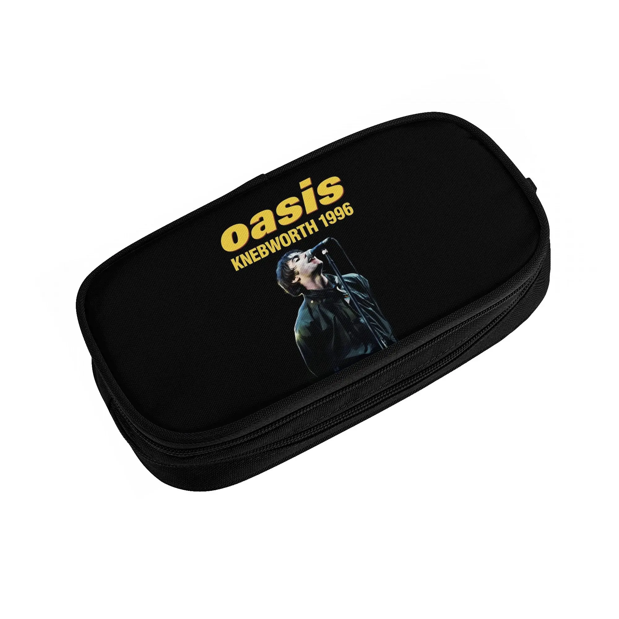 Фото Милые пеналы с британской музыкой в стиле O-Oasis для девочек и мальчиков, большая сумка-органайзер для ручек, школьные принадлежности №2