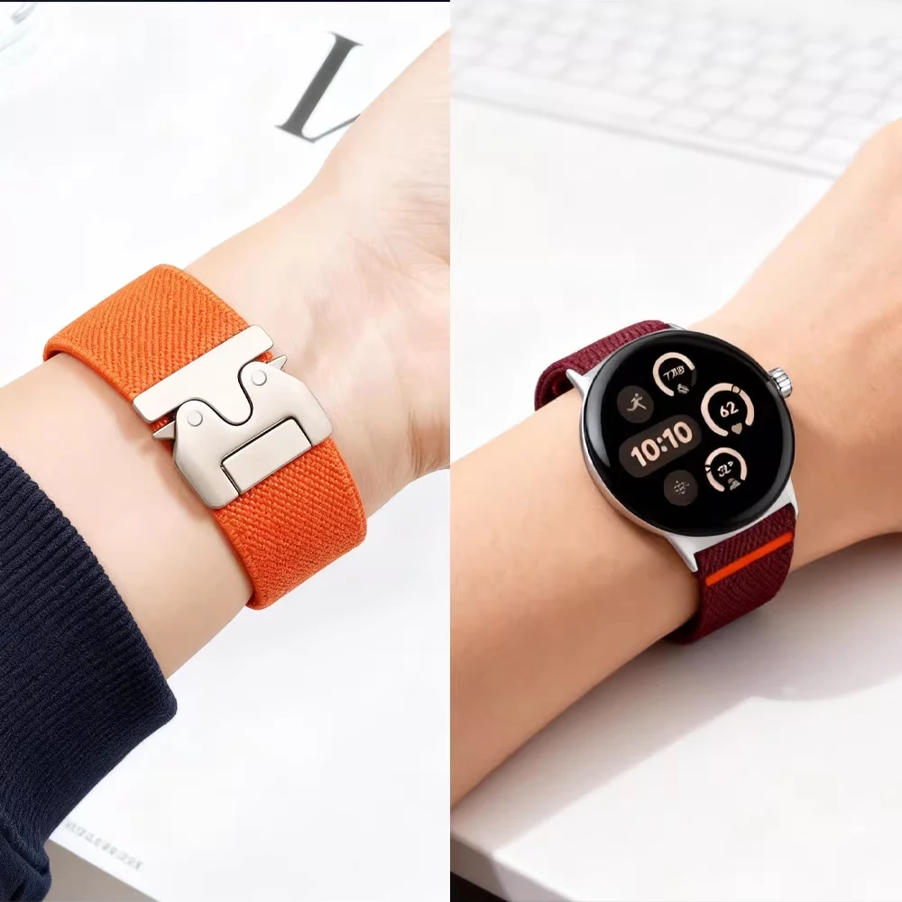 Фото Ремешок для Google Pixel Watch 4/3/2/1, 41 мм, 45 мм, ремешок для умных часов, спортивный нейлоновый браслет, ремешок для Pixel Watch 4 №3